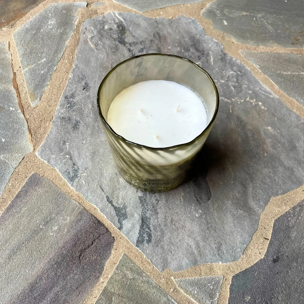 Liquid Gold Glass Candle